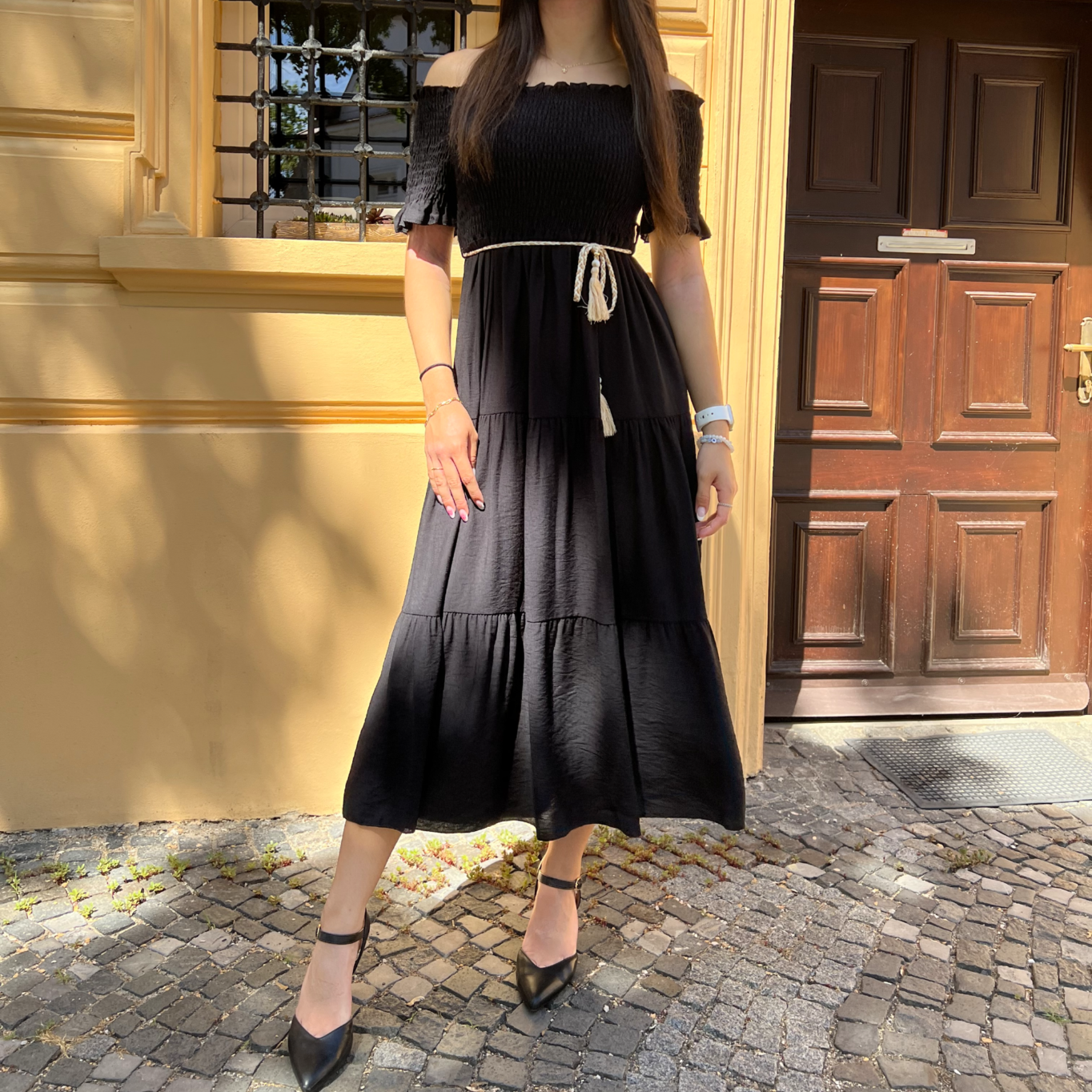 Černé španělské šaty ALESSIA4
